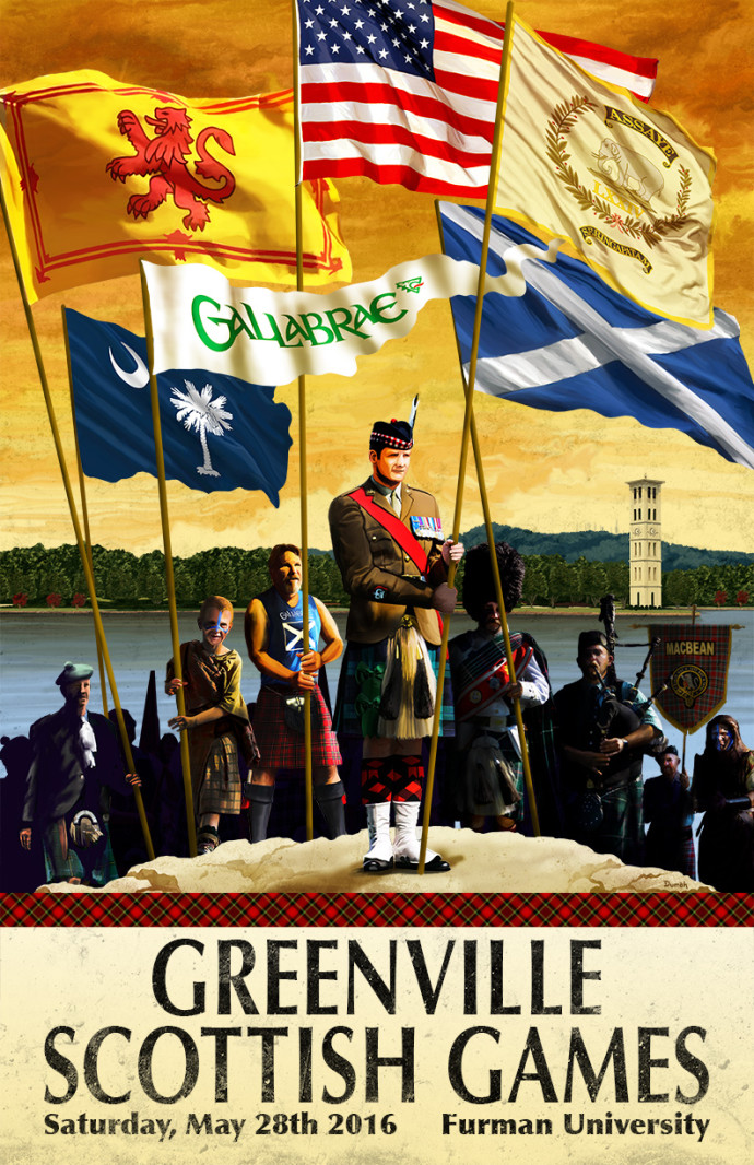 Greenville Scottish Games Poster